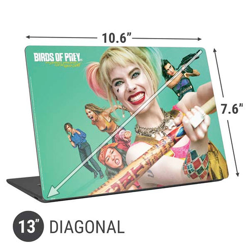 DC Comics Harley Quinn Birds of Prey Movie Poster Universal Laptop 13in (10.6 x 7.6in) Skin